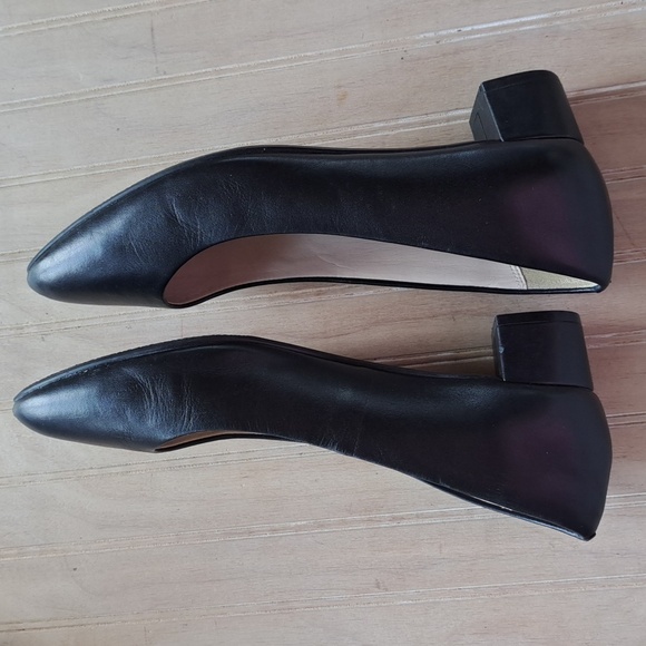 Pic & Pay Almond Toe Classy Stacked Short Heel Chic Minimalistic Dressy Pumps - Picture 10 of 11